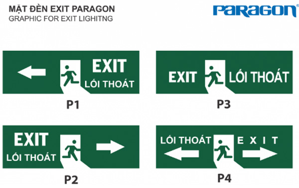 Ưu điểm của catalogue đèn EXIT Paragon